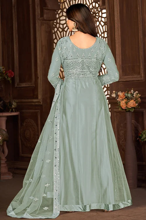 Elegant Net Dori Sequins Ethnic Wear for Women