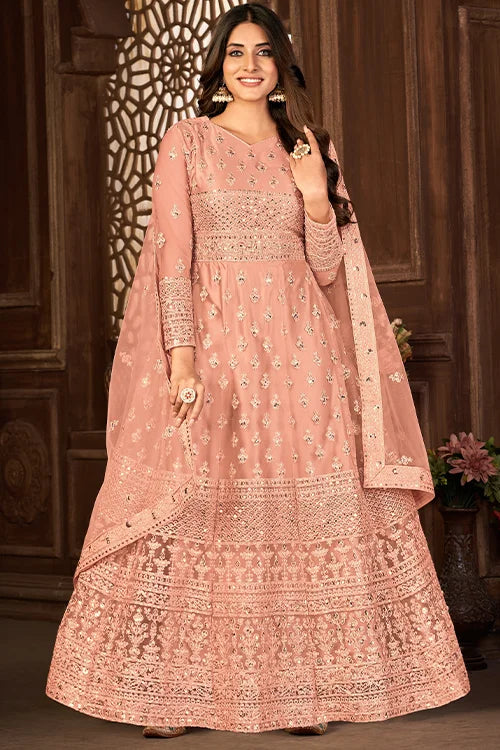 Elegant Net Dori Sequins Ethnic Wear for Women