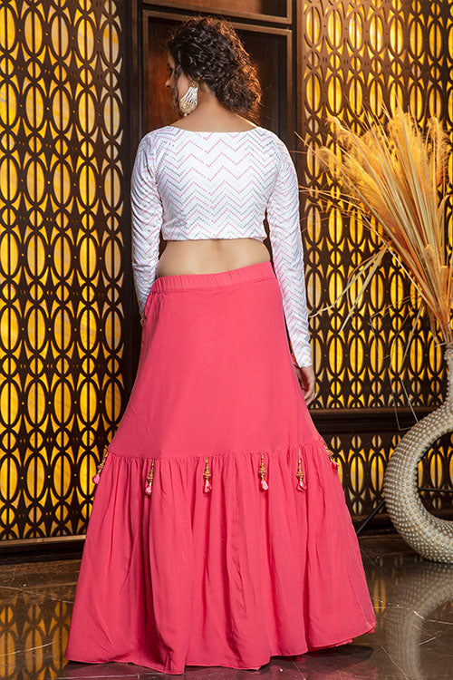 Exclusive Sequins Embroidered Designer Lehenga Choli For Bridesmaid