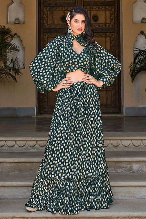 Koti Style Party Wear Lehenga Choli for Women