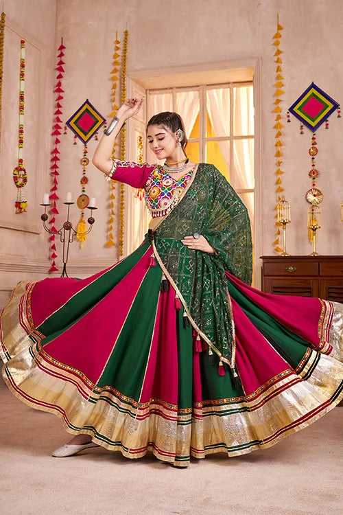 Festive Multi Color Cotton Chaniya Choli for Navratri