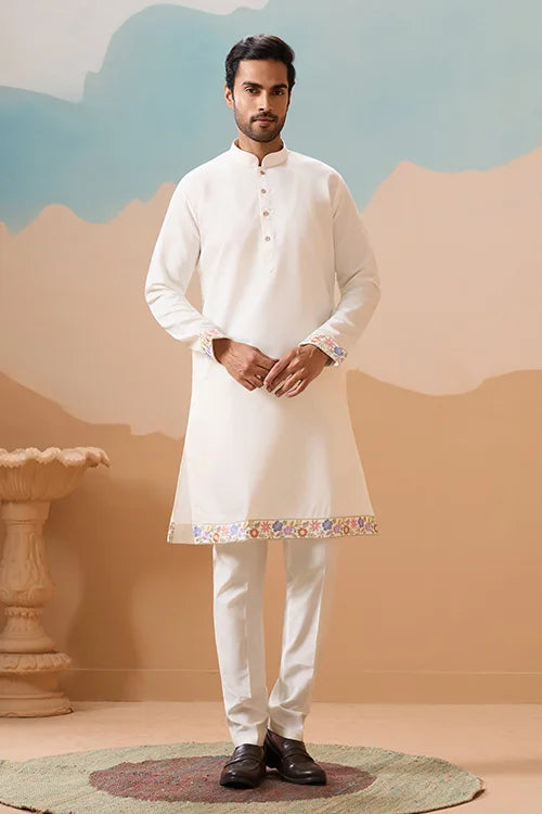 Traditional Mens Wear Kurta Koti Pant Outfit for Weddings