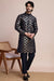 Navy Designer Silk Kurta With Thread Work