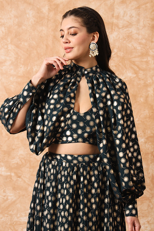 Foil Printed Exclusive Designer Ready to Wear Lehenga Choli Collection