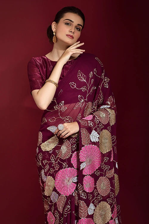 Lightweight Premium Georgette Saree Online