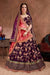 Get Latest Designer Bridal Purple Color Lehenga Choli With Double Dupatta