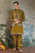 Golden Olive Open Koti Style Kurta Pajama Set for Men