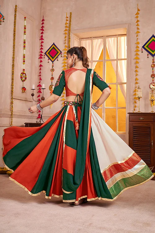 Gorgeous Multi Color Navratri Special Ghagra Choli