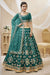 Green Color Art Silk Sequins with Zari Heavy Embroidered Lehenga Choli with Dupatta
