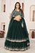 Green Georgette Zari Embroidered Work Lehenga Choli
