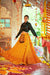 Green Gajji Silk Prined Work Navratri Crop-Top Skirt