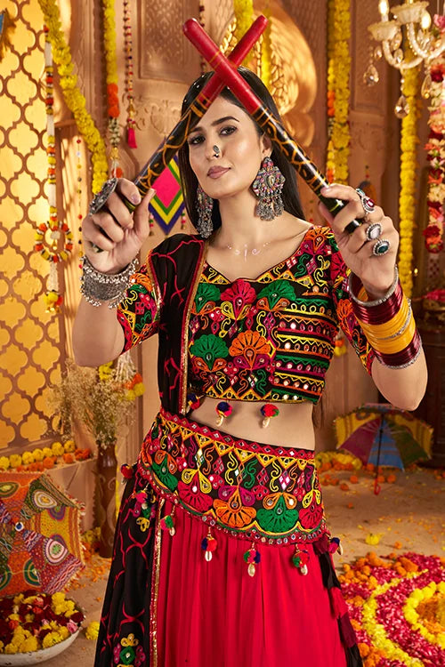 Multi Color Cotton Chaniya Choli For Navratri Look