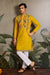 Haldi Special Yellow Embroidered Kurta for Men
