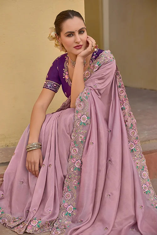 Woven Saree with Designer Blouse | Ethnic Silk Collection
