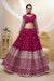 Hot Pink Embroidered Bridal Lehenga Choli in Georgette