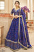 Indian Luxury Exclusive Blue Colour Embroidery Lehenga Choli In Women