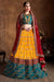 Indian Luxury Exclusive Yellow Colour Embroidery Lehenga Choli