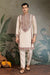 Classic Ivory Embroidered Kurta Pajama for Men