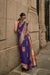 Elegant Kashmiri Zari Weaving Satin Silk Saree