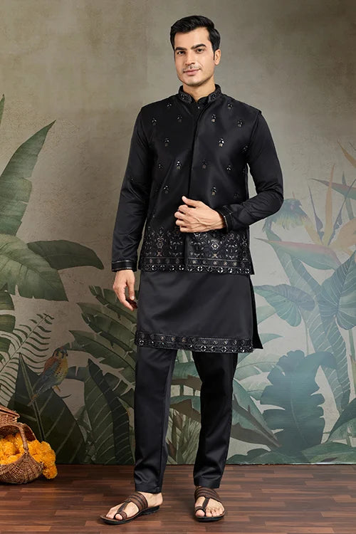 Ethnic Wear Trending Kurta Koti with Pajama for Men
