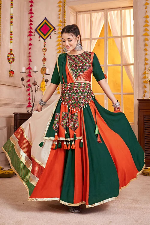 Gorgeous Multi Color Navratri Special Ghagra Choli