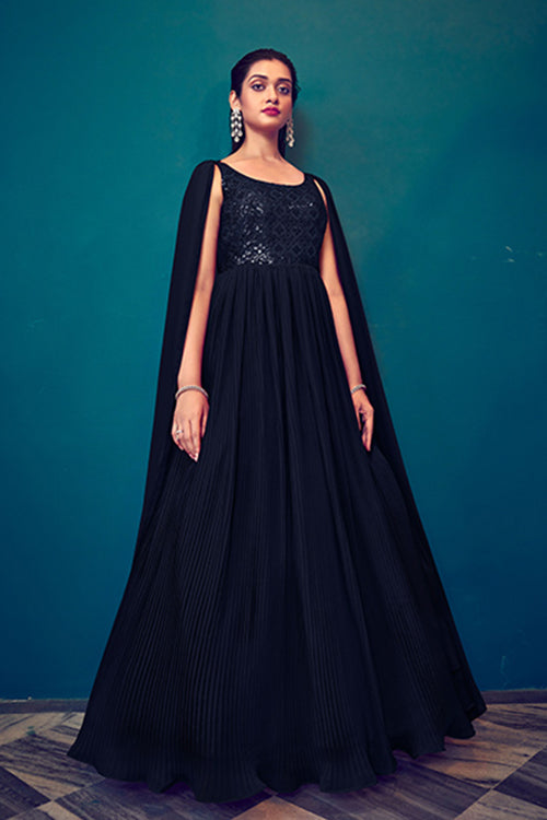 Latest Exclusive Designer Dark Color Long Anarkali Ethnic Gown Collection