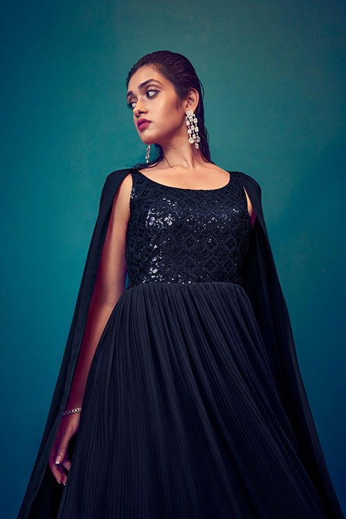 Latest Exclusive Designer Dark Color Long Anarkali Ethnic Gown Collection
