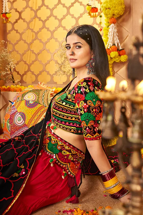 Multi Color Cotton Chaniya Choli for Navratri Look