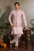 Boutique Style Unique Light Pink Kurta Koti Set for Men