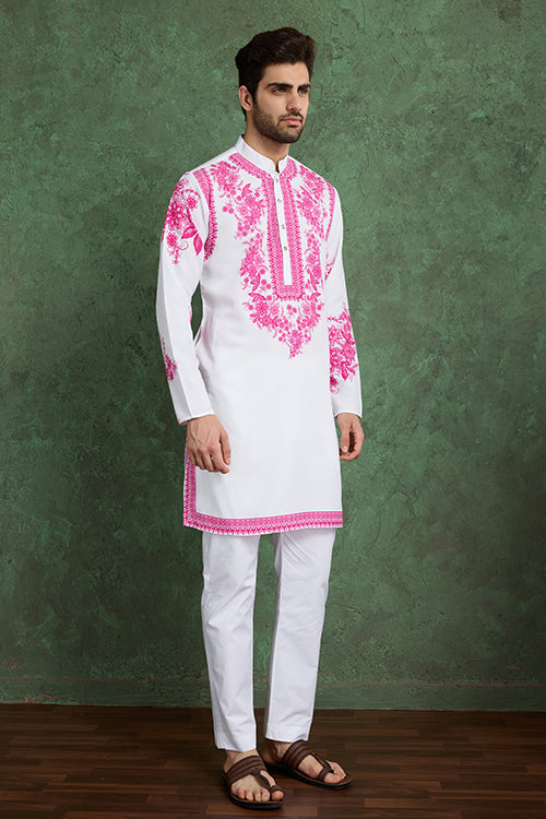 Digital Printed Ready To Wear Kurta And Pajama For Men
