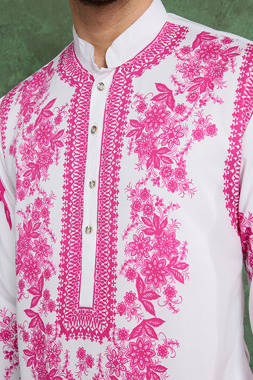 Digital Printed Ready To Wear Kurta And Pajama For Men