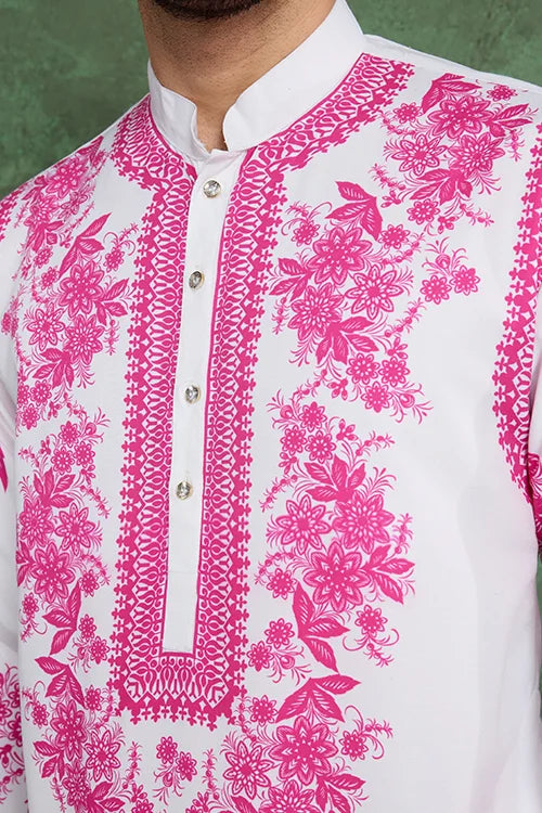 Digital Printed Ready to Wear Kurta and Pajama for Men