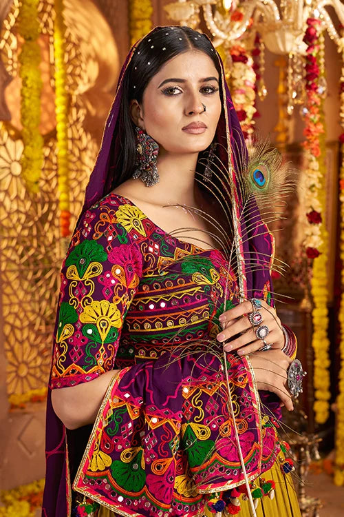 Multi Color Vibrant Chaniya Choli for Garba Night