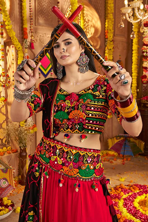 Multi Color Cotton Chaniya Choli for Navratri Look