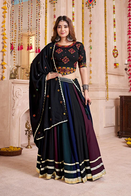 Elegant Multi Color Chaniya Choli for Navratri & Festive Nights