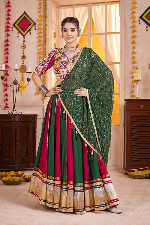Festive Multi Color Cotton Chaniya Choli for Navratri