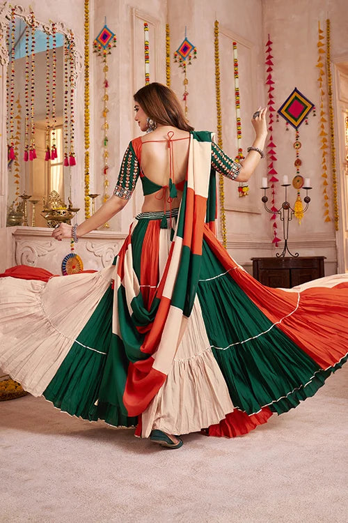 Multi Color Viscose Cotton Traditional Navratri Chaniya Choli