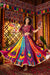 Multi Color Mirror Work Chaniya Choli for Navratri