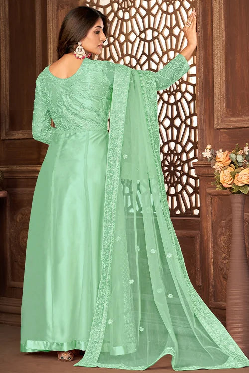 Multi Color Net Dori And Sequins Embroidered Work Collection