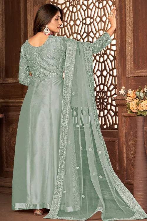 Multi Color Net Dori And Sequins Embroidered Work Collection