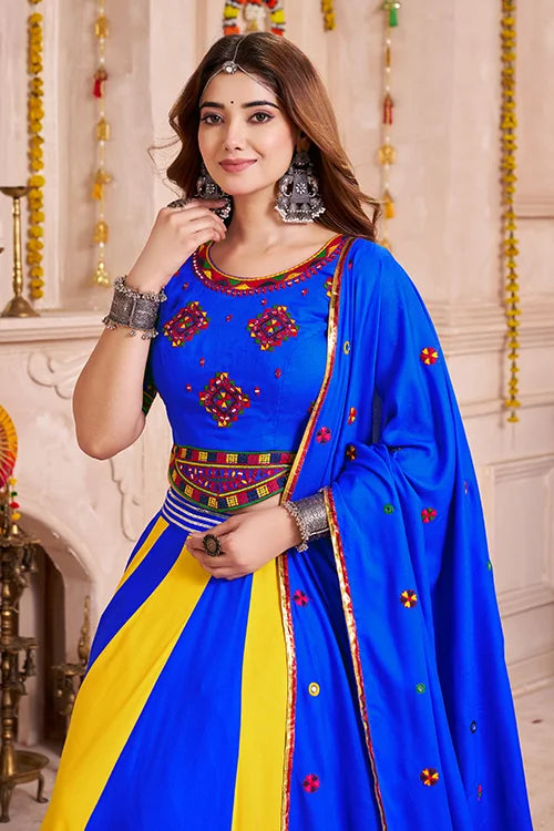 Navratri Function Multi Color Fancy Chaniya Choli
