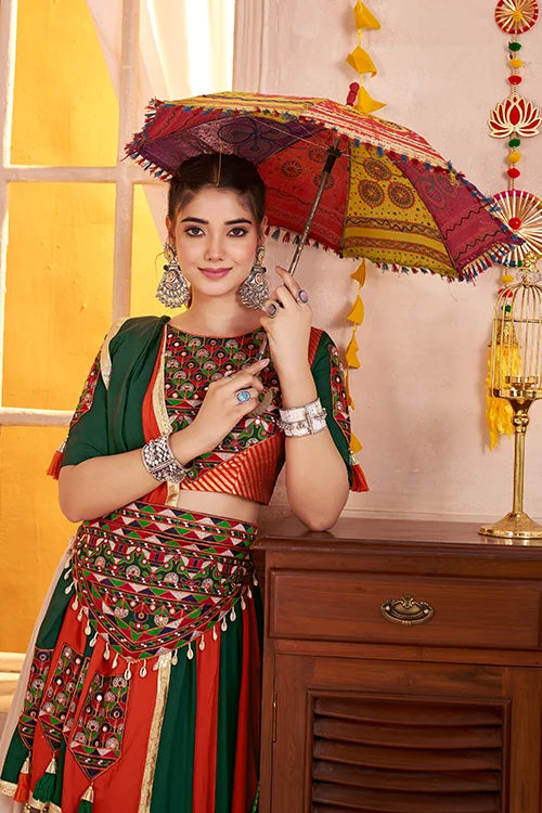 Gorgeous Multi Color Navratri Special Ghagra Choli