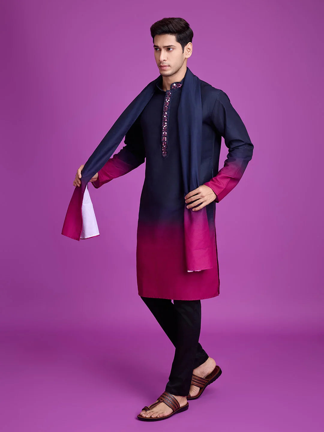 Elegant Men's Kurta for Navratri Festival and Dandiya Night Party