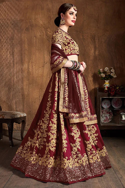 New Arrival Collection In Women Wear Lehenga Choli Maroon Colour