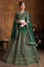 New Collection In Wedding Wear Green Lehenga Choli For Wonder full Women