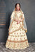 New Embroidery Lehenga Choli For Indian Wear Cream Color