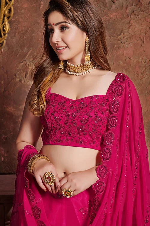 New Indian Wear Collection For Pink Lehenga Choli