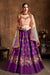 New Wedding Wear Collection For Women Lehenga Choli Purple Colour