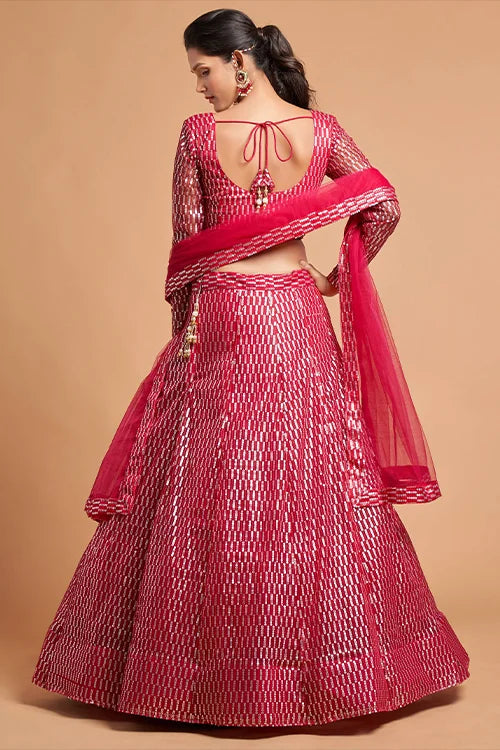 New Women 's  Wear Collection Lehenga Choli Hot Pink Color