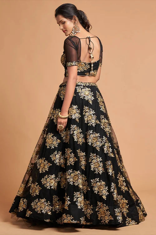 New collection For Women's Lehenga Choli Black Color